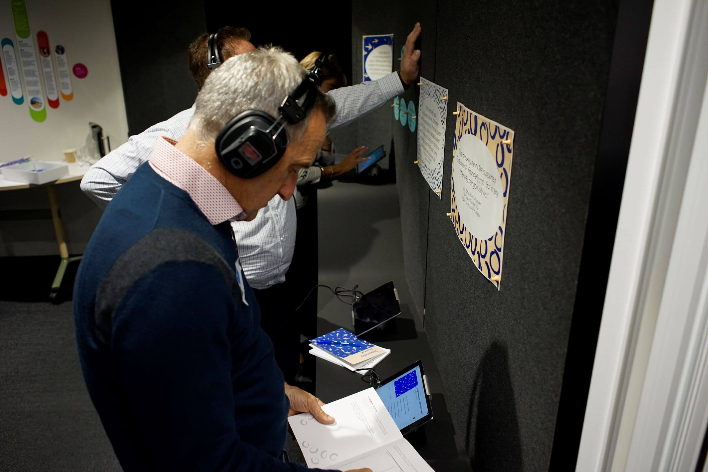 Multi-sensory communication of research insights for icare Foundation